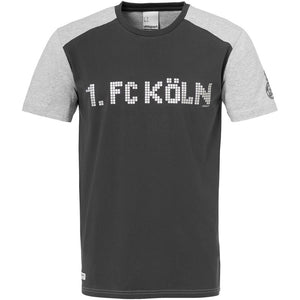 1. FC KÖLN Pixels T-Shirt Herren grau - schwarz - sportiger.de