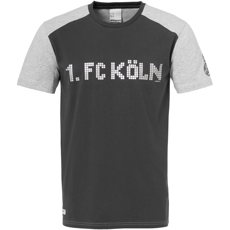 1. FC KÖLN Pixels T-Shirt Herren grau - schwarz - sportiger.de