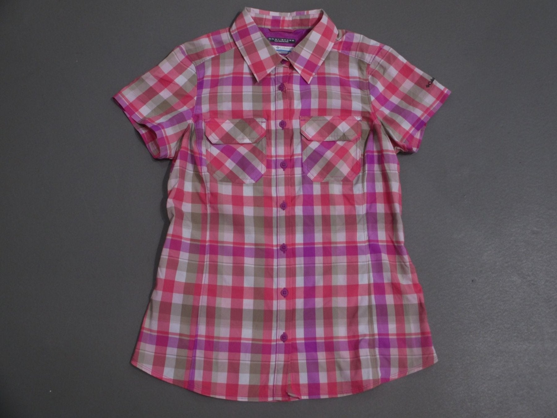 columbia SATURDAY TRAIL III PLAID Hemd Frauen rosa
