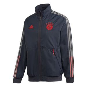FCB BAYERN MÜNCHEN Anthem Jacke Herren grau - rot - sportiger.de