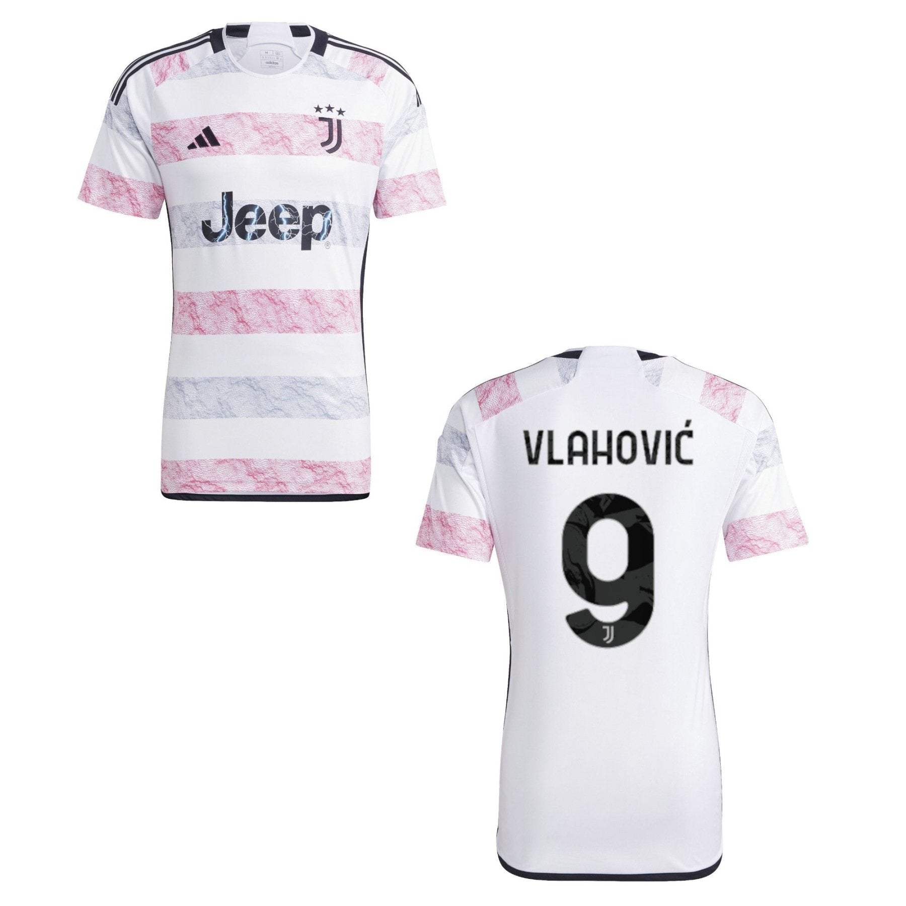 JUVENTUS TURIN Trikot Authentic Away Herren 23 / 24 - VLAHOVIC 9 - sportiger.de