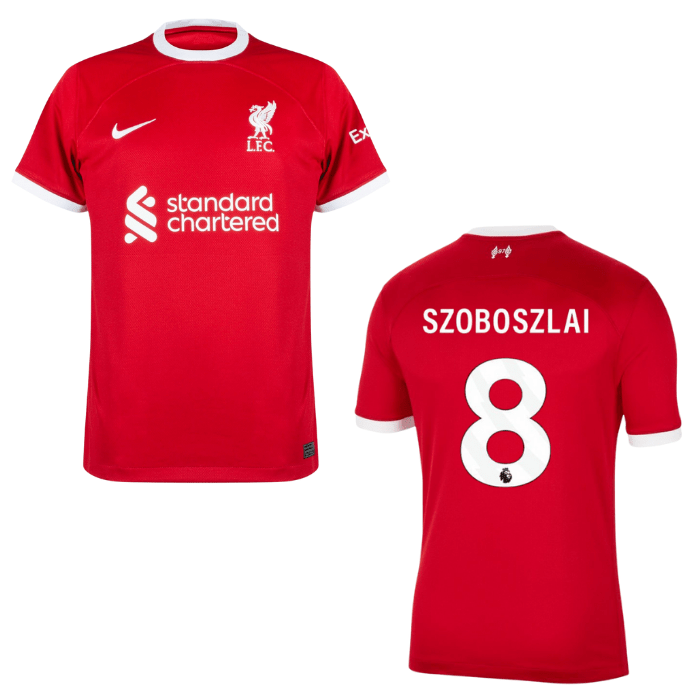 LFC FC LIVERPOOL AUTHENTIC Trikot Home Herren 23 / 24 - SZOBOSZLAI 8 - sportiger.de