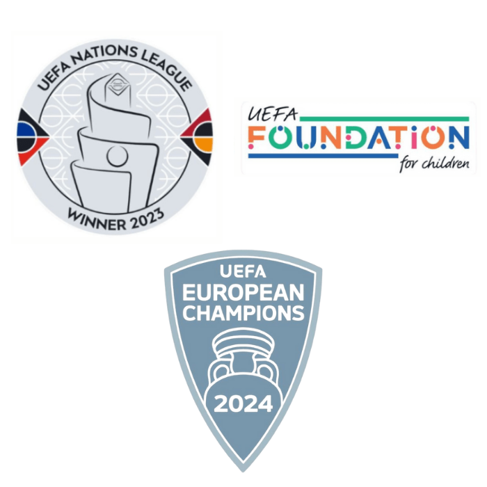 Original 2024 UEFA NATIONS LEAGUE SPANIEN Patch Set (Ärmel + Brust) - sportiger.de