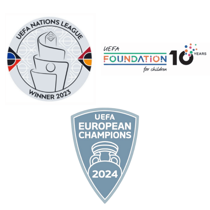Original 2025 UEFA NATIONS LEAGUE SPANIEN Patch Set (Ärmel + Brust) - sportiger.de