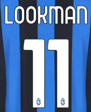 Original 24 / 25 ATALANTA BERGAMO Home Trikot - Flock 25cm - LOOKMAN 11 - sportiger.de