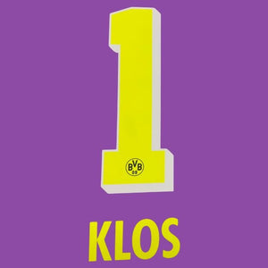 Original 24 / 25 BVB BORUSSIA DORTMUND Anniversary Trikot - Flock 27cm - KLOS 1 (Legend) - sportiger.de
