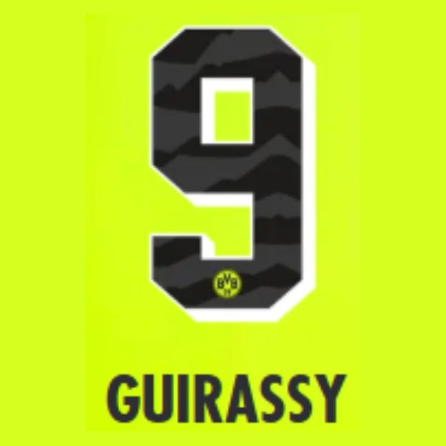Original 24 / 25 BVB BORUSSIA DORTMUND Anniversary Trikot - Flock - GUIRASSY 9 - sportiger.de