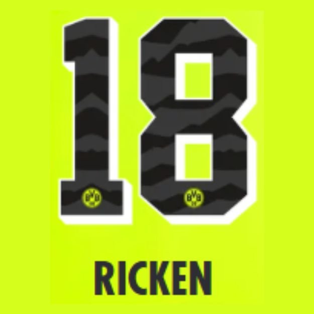 Original 24 / 25 BVB BORUSSIA DORTMUND Anniversary Trikot - Flock - RICKEN 18 (Legend) - sportiger.de