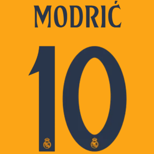 Original 24 / 25 REAL MADRID Away Trikot - Flock 26cm - MODRIĆ 10 - sportiger.de