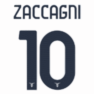 Original 24 / 25 SS LAZIO ROM Trikot - Flock 25cm - ZACCAGNI 10 - sportiger.de