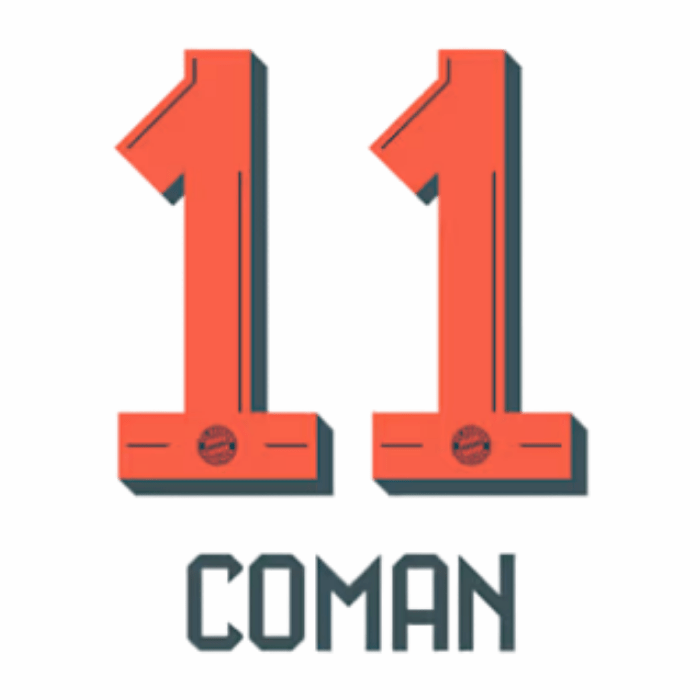 Original 25 / 26 FC BAYERN MÜNCHEN Away Trikot - Flock - COMAN 11 - sportiger.de