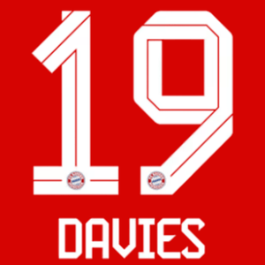 Original 25 / 26 FCB FC BAYERN MÜNCHEN Home Trikot - Flock - DAVIES 19 - sportiger.de