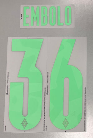 Original Borussia Mönchengladbach Trikot - Flock 20cm - EMBOLO 36 - sportiger.de