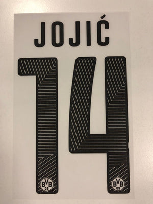 Original BVB Borussia Dortmund Trikot - Flock 17cm - JOJIC´ 14 - sportiger.de