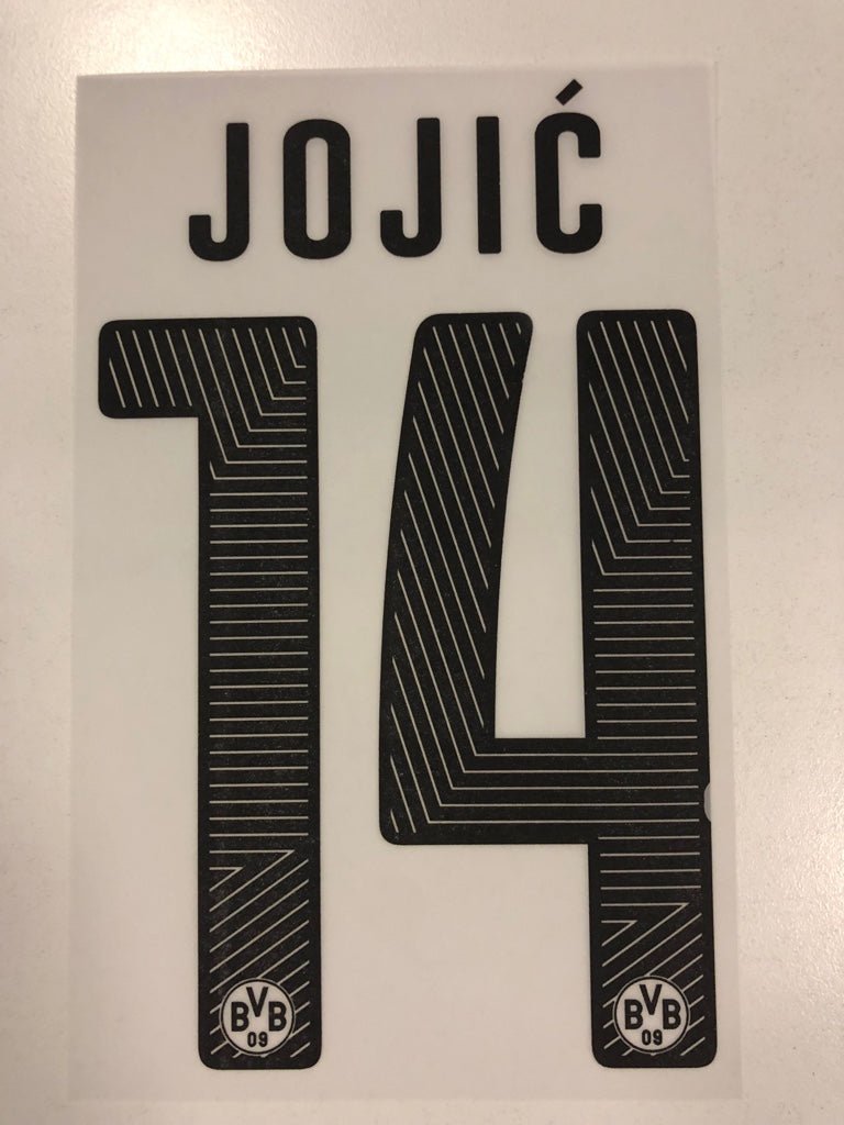 Original BVB Borussia Dortmund Trikot - Flock 17cm - JOJIC´ 14 - sportiger.de