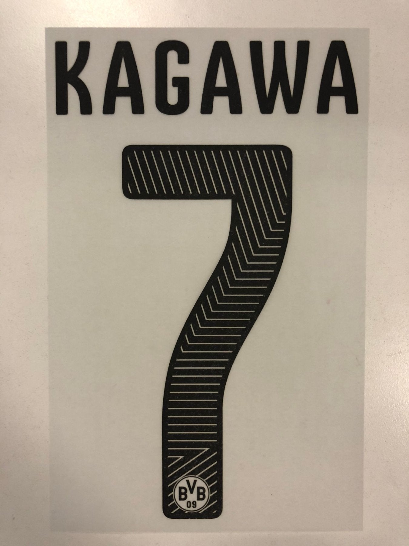 Original BVB Borussia Dortmund Trikot - Flock 17cm - KAGAWA 7 - sportiger.de