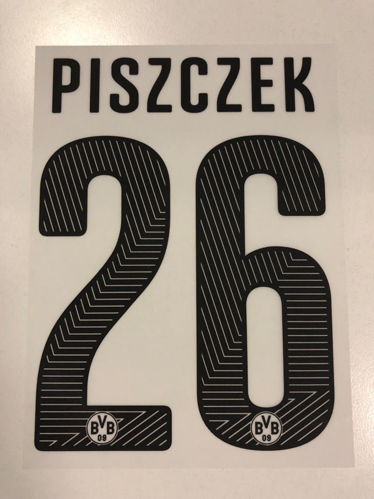 Original BVB Borussia Dortmund Trikot - Flock 17cm - PISZCZEK 26 - sportiger.de