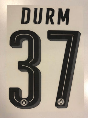 Original BVB Borussia Dortmund Trikot - Flock 20cm - DURM 37 - sportiger.de