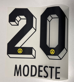Original BVB Borussia Dortmund Trikot - Flock 20cm - MODESTE 20 - sportiger.de