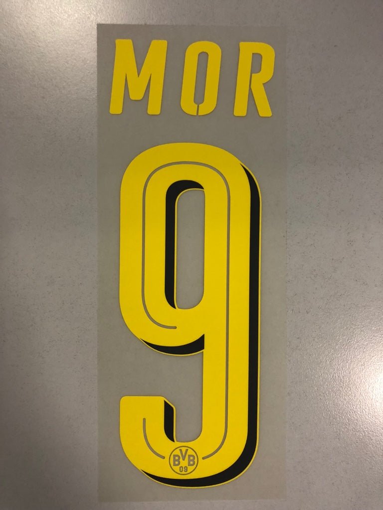 Original BVB Borussia Dortmund Trikot - Flock 20cm - MOR 9 - sportiger.de