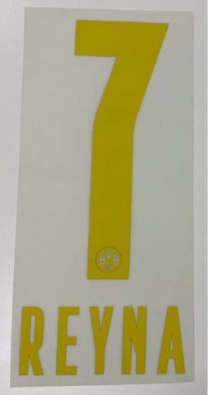 Original BVB Borussia Dortmund Trikot - Flock 20cm - REYNA 7 - sportiger.de