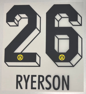 Original BVB Borussia Dortmund Trikot - Flock 20cm - RYERSON 26 - sportiger.de