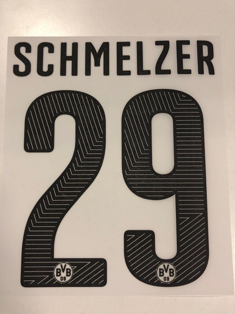 Original BVB Borussia Dortmund Trikot - Flock 20cm - SCHMELZER 29 - sportiger.de