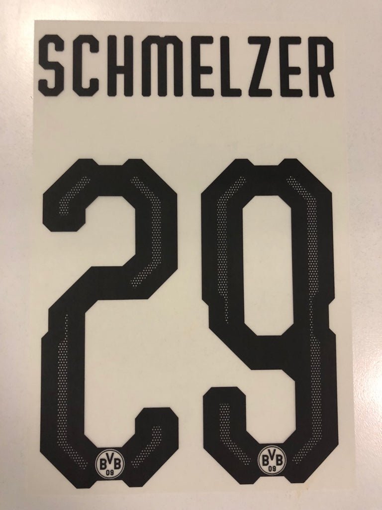 Original BVB Borussia Dortmund Trikot - Flock 20cm - SCHMELZER 29 - sportiger.de