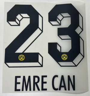 Original BVB Borussia Dortmund Trikot - Flock 26cm - EMRE CAN 23 - sportiger.de