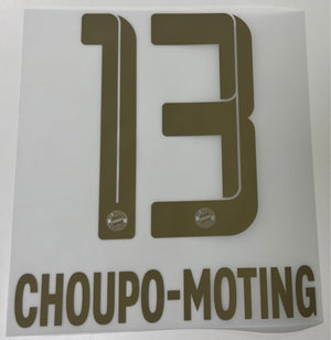 Original FC Bayern München Trikot - Flock 18cm - CHOUPO - MOTING 13 - sportiger.de