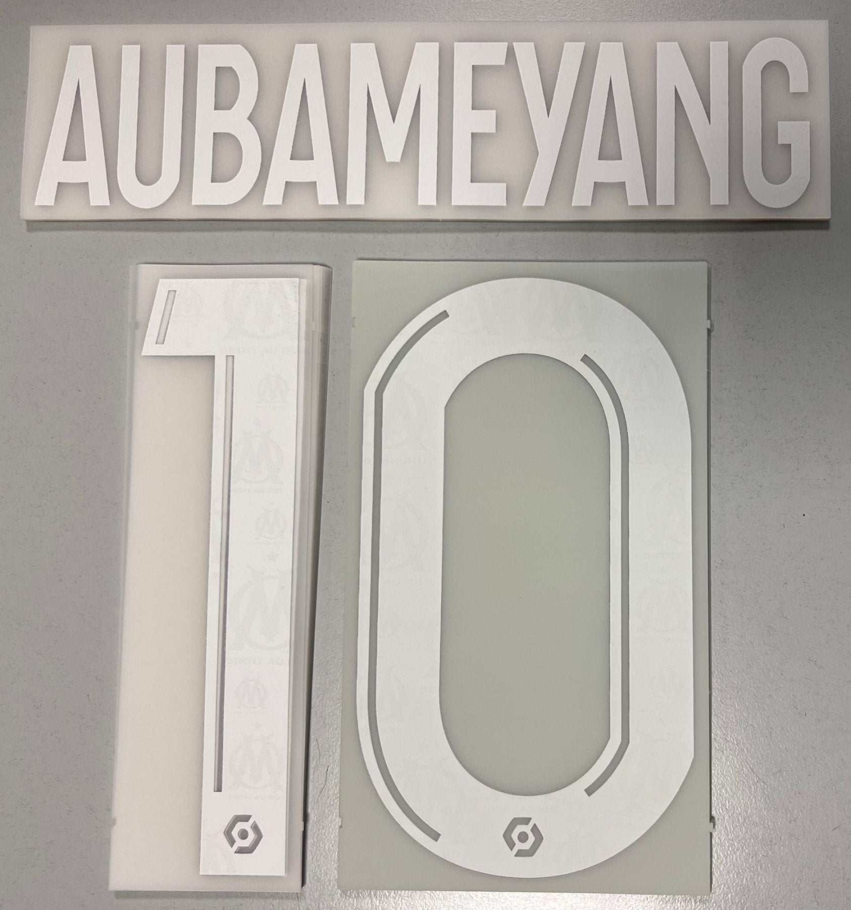 Original Olympique Marseille Trikot - Flock 20cm - AUBAMEYANG 10 - sportiger.de