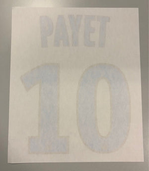 Original Olympique Marseille Trikot - Flock 20cm - PAYET 10 - sportiger.de