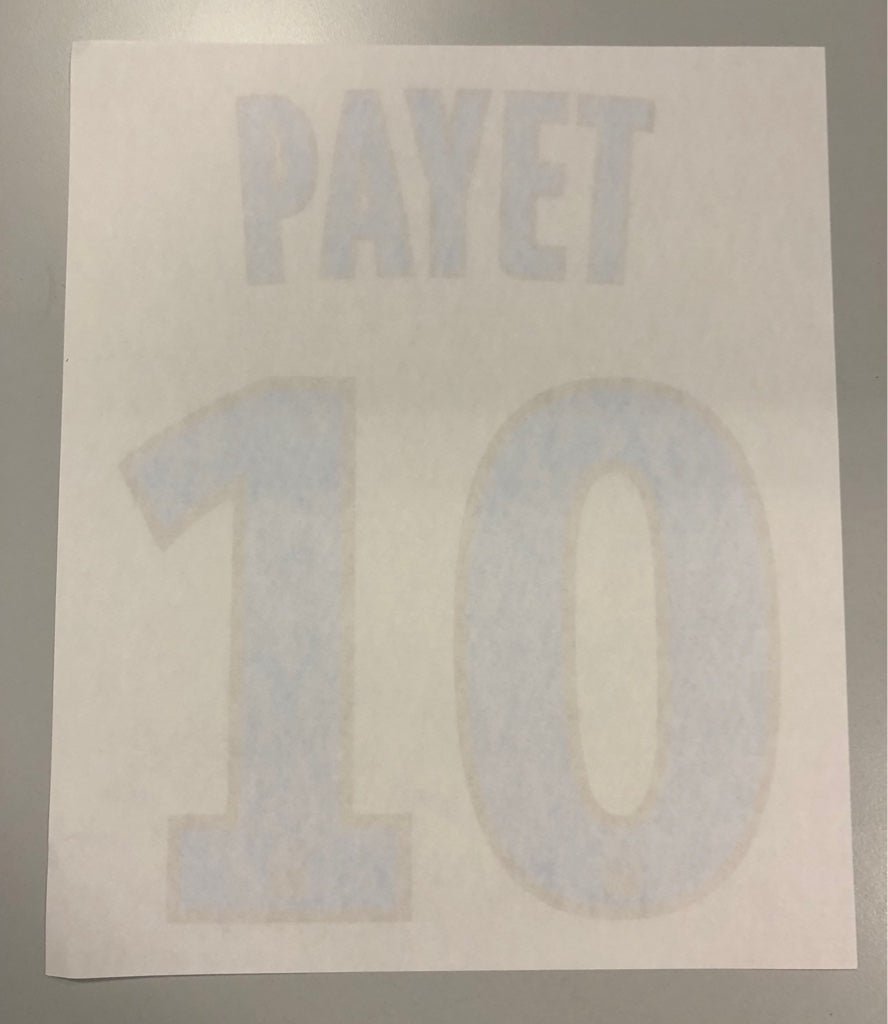 Original Olympique Marseille Trikot - Flock 20cm - PAYET 10 - sportiger.de