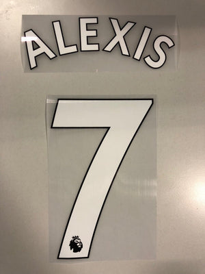 Original Premier League Trikot - Flock 23cm - ALEXIS 7 - sportiger.de