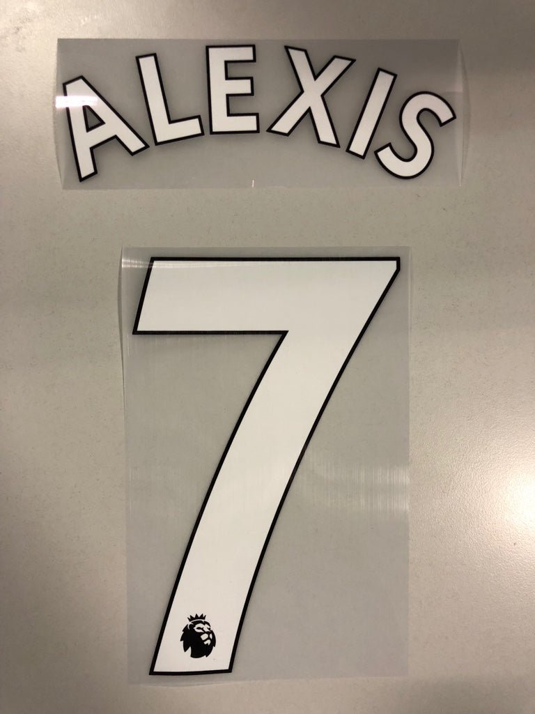 Original Premier League Trikot - Flock 23cm - ALEXIS 7 - sportiger.de