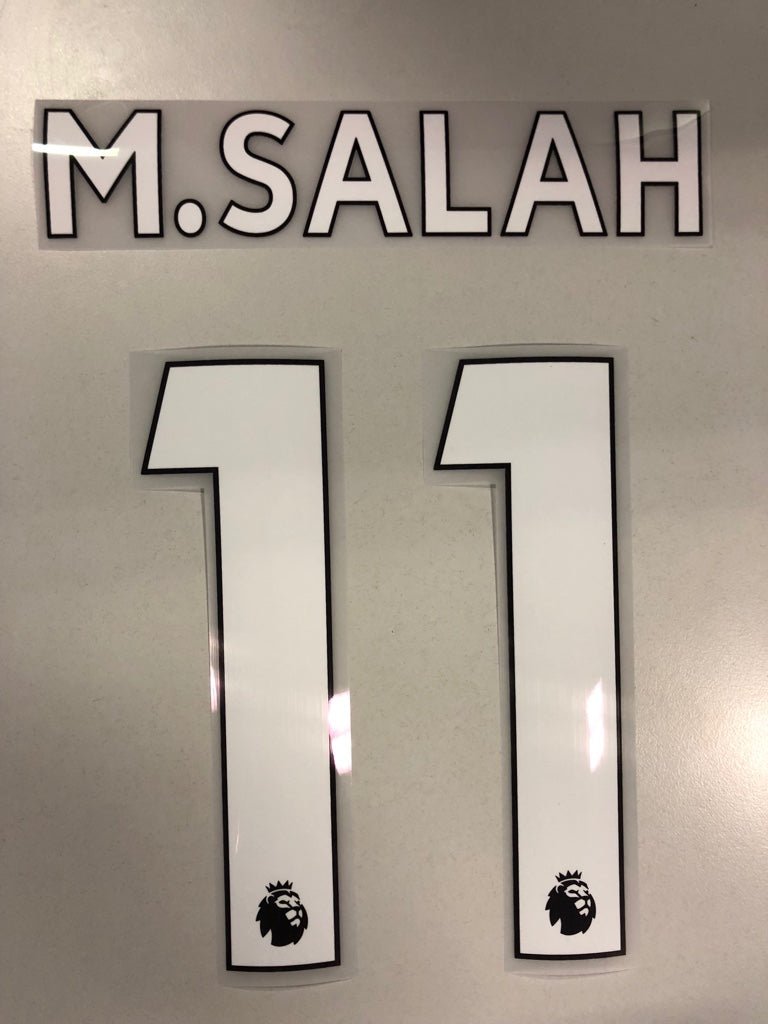 Original Premier League Trikot - Flock 23cm - M. SALAH 11 - sportiger.de