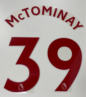Original Premier League Trikot - Flock 23cm - McTOMINAY 39 - sportiger.de