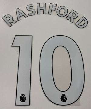 Original Premier League Trikot - Flock 23cm - RASHFORD 10 - sportiger.de