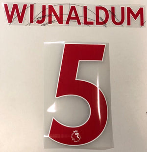 Original Premier League Trikot - Flock 23cm - WIJNALDUM 5 - sportiger.de