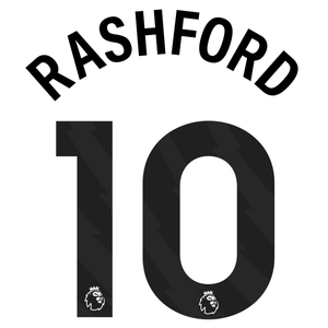 Original Premier League Trikot - Flock 25cm - RASHFORD 10 - sportiger.de
