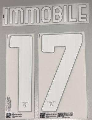 Original S.S. Lazio Rom Trikot - Flock 25cm - IMMOBILE 17 - sportiger.de