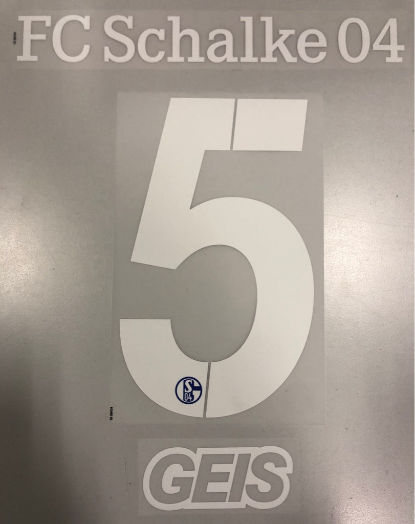 Original Trikot - Flock FC Schalke 04 18cm - GEIS 5 - sportiger.de