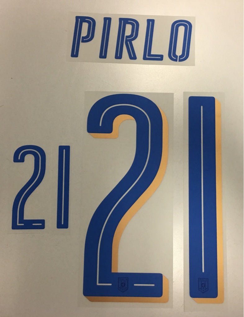 Original Trikot - Flock Italien 20cm - PIRLO 21 - sportiger.de
