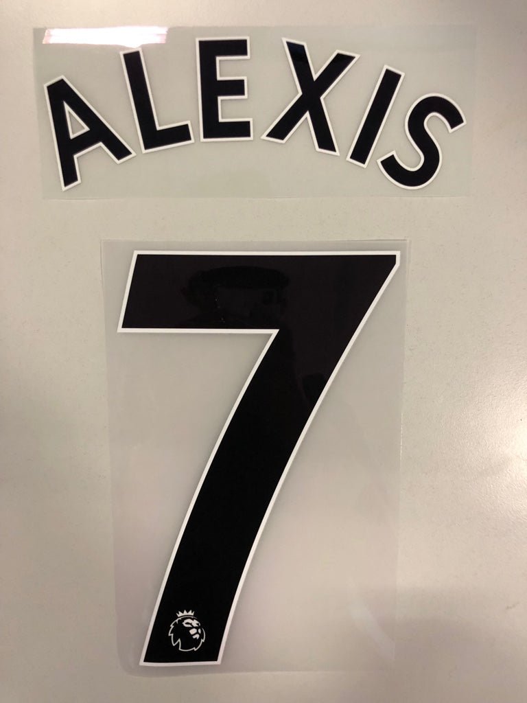 Original Trikot - Flock Premier League 23cm - ALEXIS 7 - sportiger.de