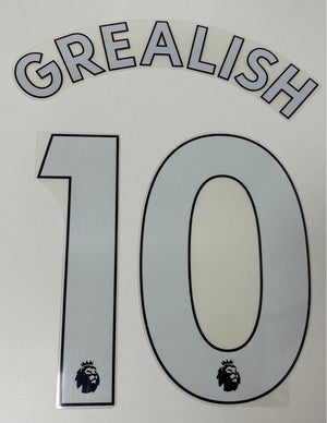 Original Trikot - Flock Premier League 23cm - GREALISH 10 - sportiger.de
