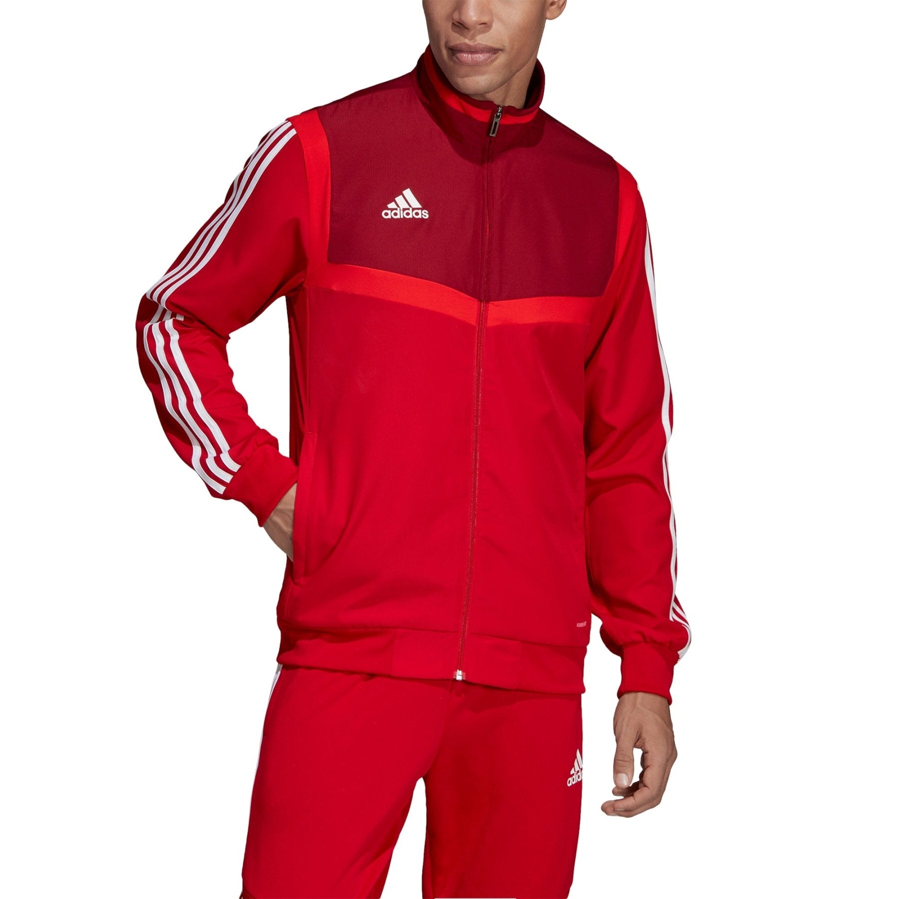 TIRO 19 PRÄSENTATIONSJACKE Herren rot - weiß - sportiger.de