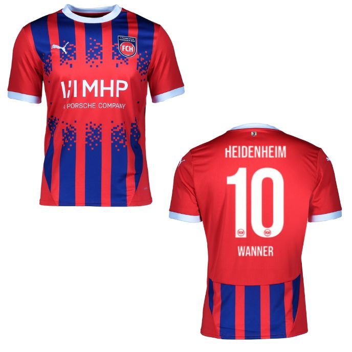 1. FC HEIDENHEIM 1846 Trikot Home Herren 24 / 25 - WANNER 10 - sportiger.de