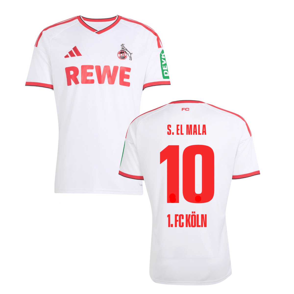 1. FC KÖLN Camiseta Local Hombre 26 / 27 - S. EL MALA 10 (Estilo fan) - sportiger.de