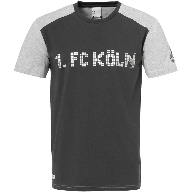 uhlsport 1. FC KÖLN Pixels T-Shirt Herren grau-schwarz