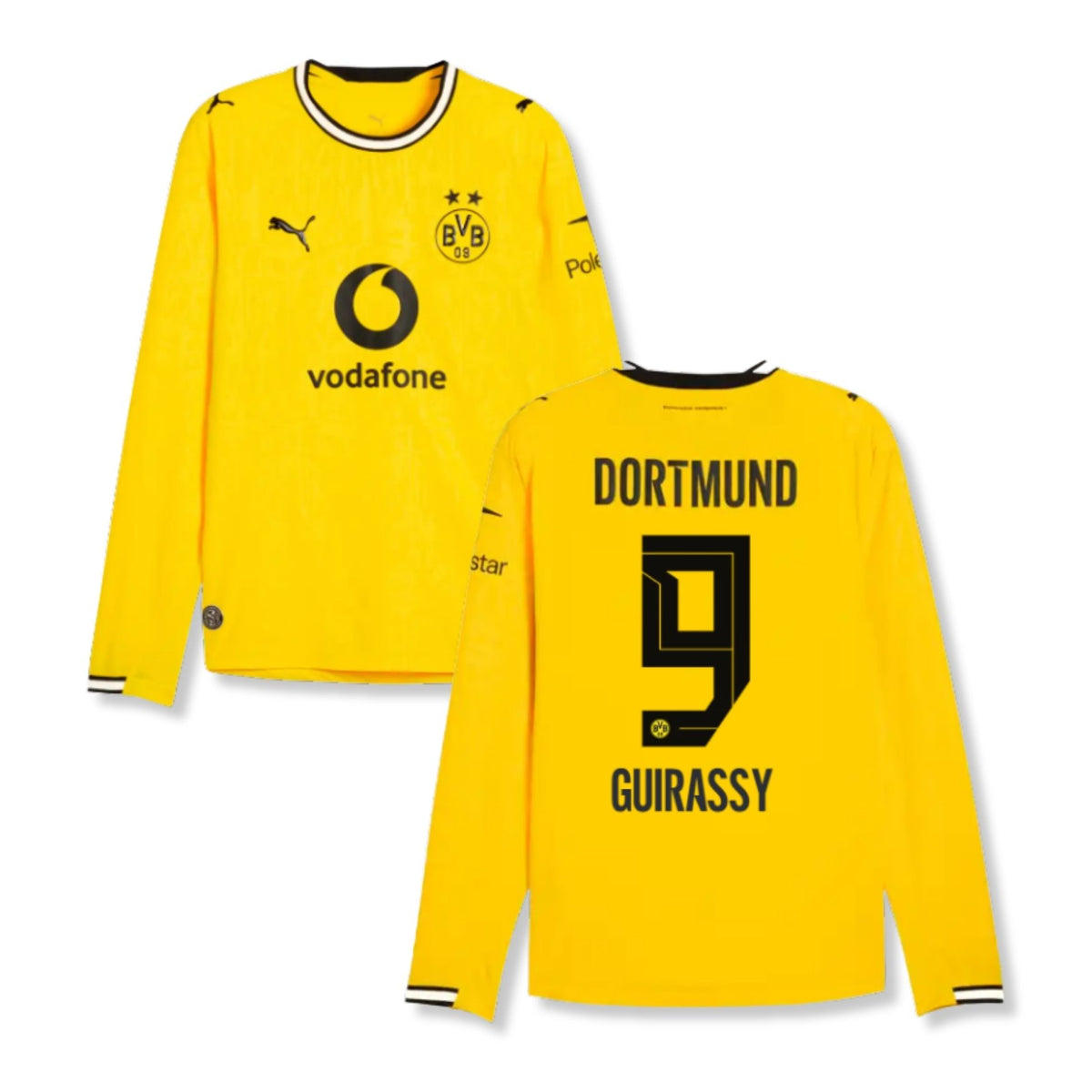 Maglia BVB BORUSSIA DORTMUND Home uomo maniche lunghe 26 / 27 - GUIRASSY 9